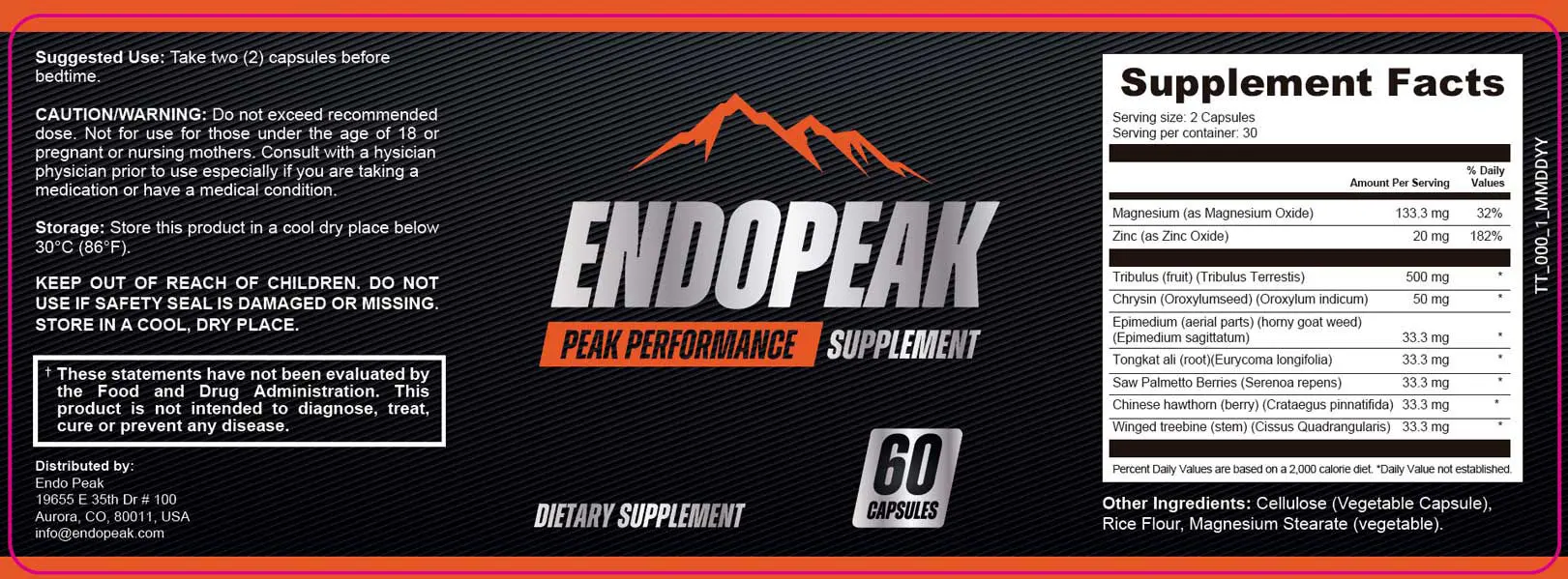 endopeak-supplement-ingredients